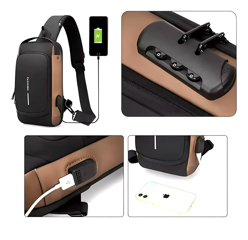 BOLSO ANTIROBO +POWERBANK 10000MAH